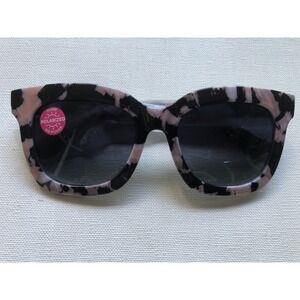 NEW Weekender Peepers Black Marble Polarized Sunglasses +0.00